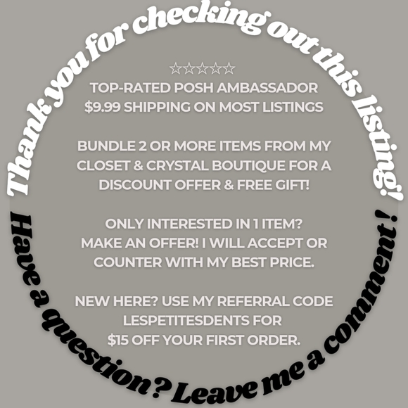 🔮 3 for $22 LAZULITE crystal gemmy heart - Picture 5 of 5